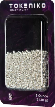 تصویر ساچمه نقره خالص ۱ اونسی توکنیکو