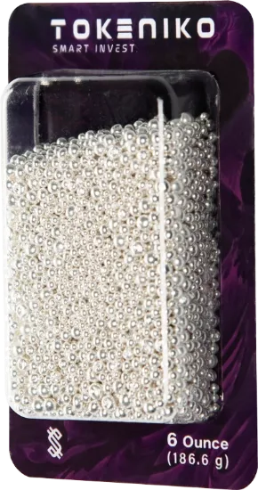 تصویر ساچمه نقره خالص ۶ اونسی توکنیکو