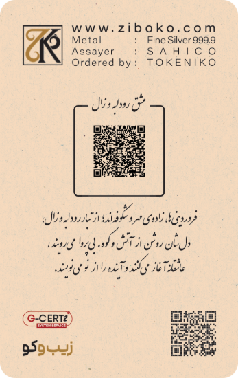 تصویر شمش نقره یک اونسی زیبوکو - فروردین