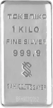 تصویر شمش نقره خالص ۱ کیلوگرمی توکنیکو