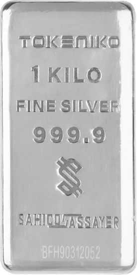 تصویر شمش نقره خالص ۱ کیلوگرمی توکنیکو