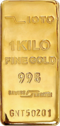 تصویر شمش طلا ۱ کیلوگرمی ۲۴ عیار زیوتو